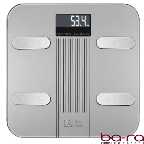 Személymérleg LAICA okos elektronikus testtömeg összetételes APP 180 kg / 100 g