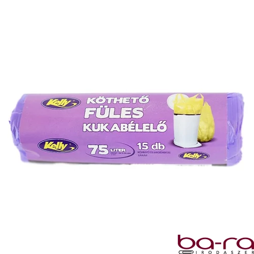 Szemeteszsák KELLY köthető füles 70x90 cm 75L 15 darabos