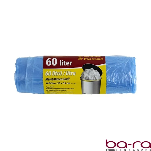 Szemeteszsák TUTI 60L köthető füles 20 darabos