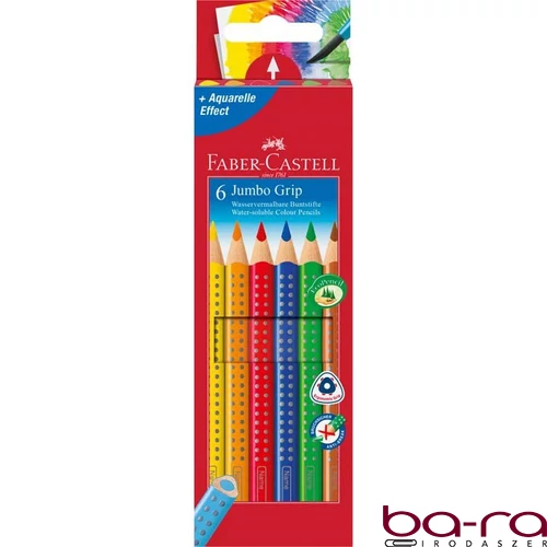 Színes ceruza FABER-CASTELL Jumbo Grip háromszögletű 6 darabos