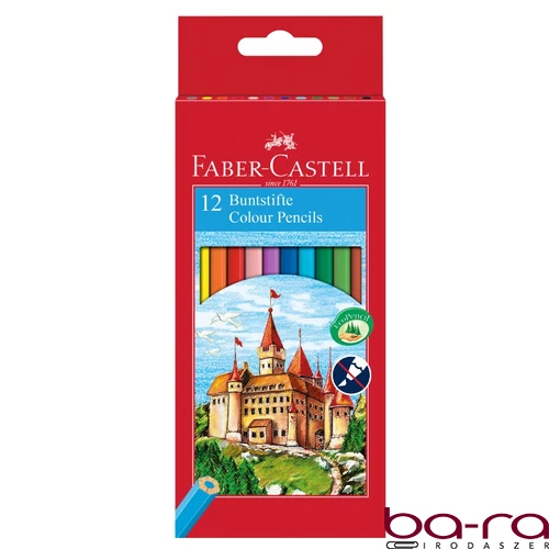 Színes ceruza FABER-CASTELL hatszögletű 12 darabos