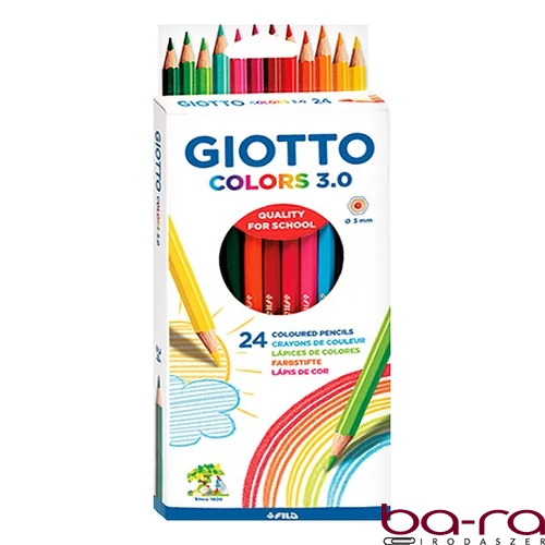 Színes ceruza GIOTTO Colors 3.0 hatszögletű 24 darabos