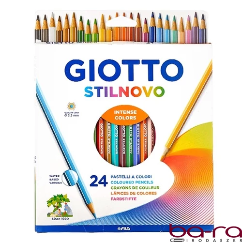 Színes ceruza GIOTTO Stilnovo hatszögletű 24 darabos