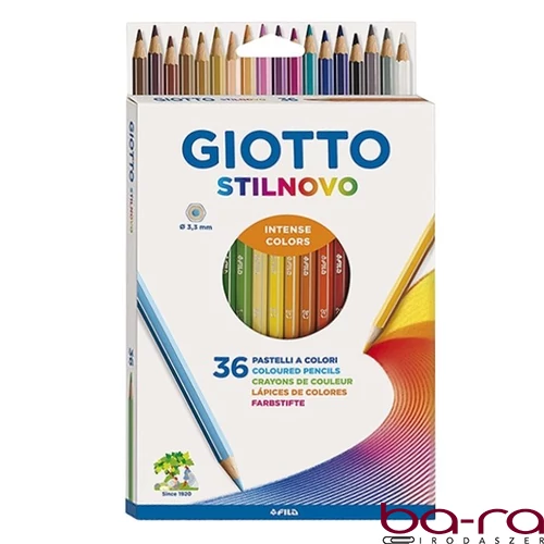 Színes ceruza GIOTTO Stilnovo hatszögletű 36 darabos