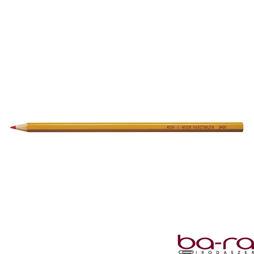 Színes ceruza KOH-I-NOOR 3431 hatszögletű piros