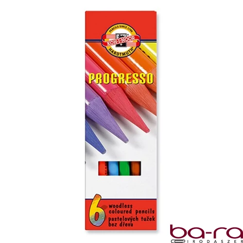 Színes ceruza KOH-I-NOOR 8755 Progresso hengeres 6 darabos