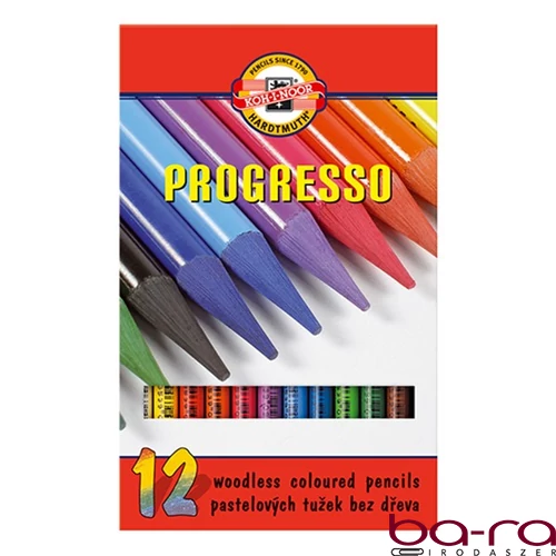 Színes ceruza KOH-I-NOOR 8756 Progresso hengeres 12 darabos