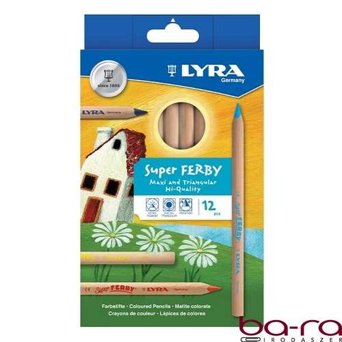 Színes ceruza LYRA Super ferby natúr 12 darabos