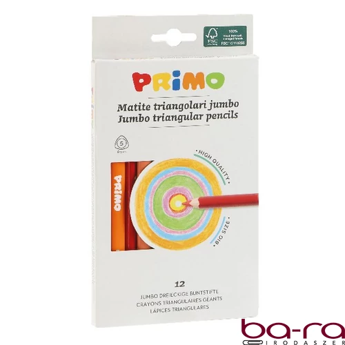 Színes ceruza PRIMO jumbo háromszögletű 12 darabos