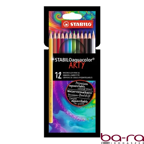 Színes ceruza STABILO Aquacolor hatszögletű 12 darabos