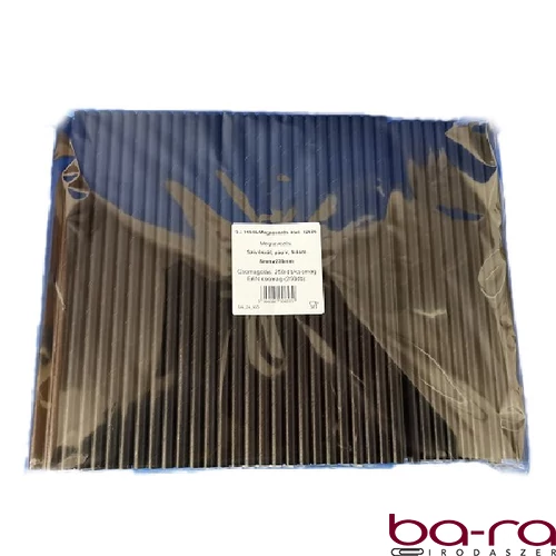 Szívószál papír fekete  8mmx230mm 250 darabos