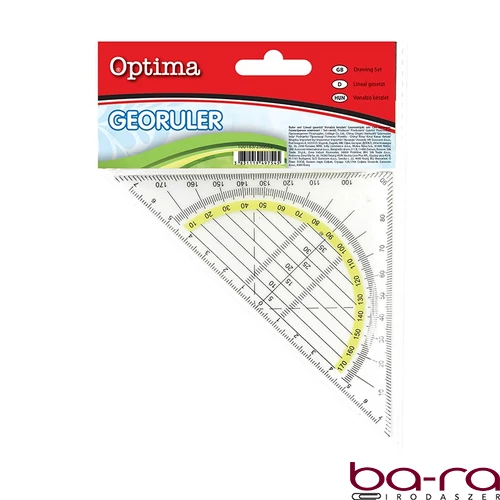 Szögmérő OPTIMA 180 fokos műanyag