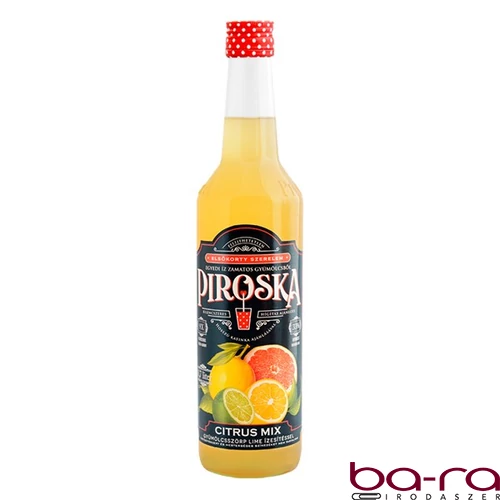 Szörp PIROSKA citrus mix üveges 0,7l