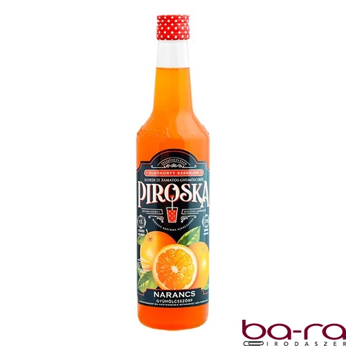 Szörp PIROSKA narancs üveges 0,7l