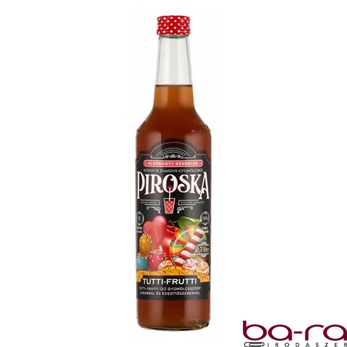 Szörp PIROSKA tutti-frutti üveges 0,7L