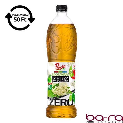 Szörp PÖLÖSKEI Zero bodzavirág 1L DRS