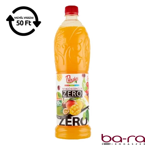 Szörp PÖLÖSKEI Zero mangó-maracuja 1L DRS
