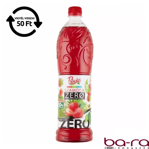Szörp PÖLÖSKEI Zero szamóca 1L DRS