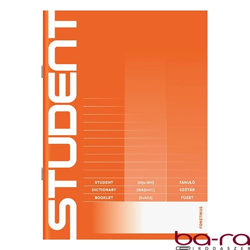 Szótárfüzet ICO Student A/5 32 lapos 31-32 fonetikus