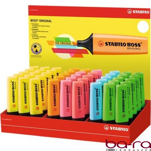 Szövegkiemelő STABILO Boss 45 darabos display neon színek