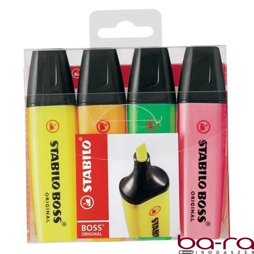 Szövegkiemelő STABILO Boss 4 darabos