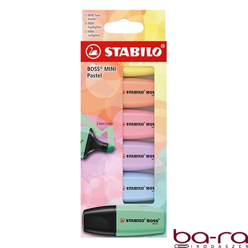 Szövegkiemelő STABILO Boss Mini Pastel 6 darabos