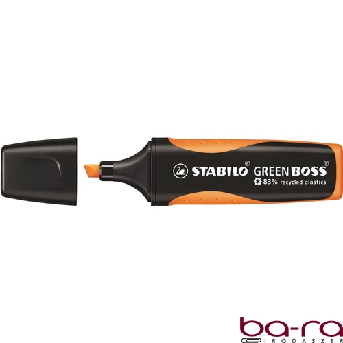 Szövegkiemelő STABILO Green Boss neon narancssárga környezetbarát