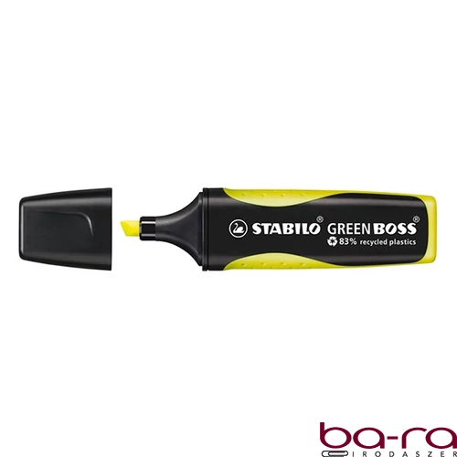 Szövegkiemelő STABILO Green Boss neon sárga környezetbarát