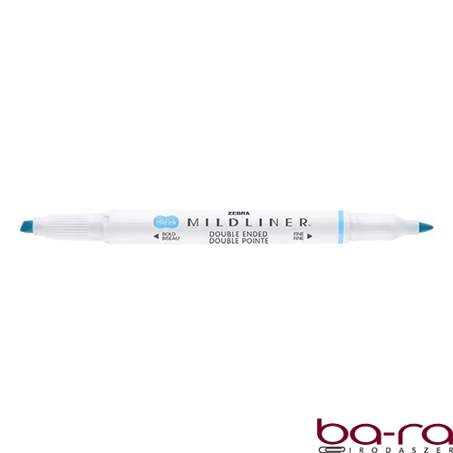 Szövegkiemelő kétvégű ZEBRA Mildliner fluorescent 1,4-4,0 mm kék