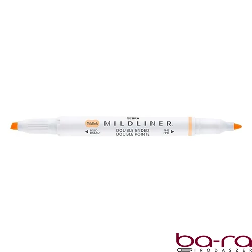 Szövegkiemelő kétvégű ZEBRA Mildliner fluorescent 1,4-4,0 mm narancssárga