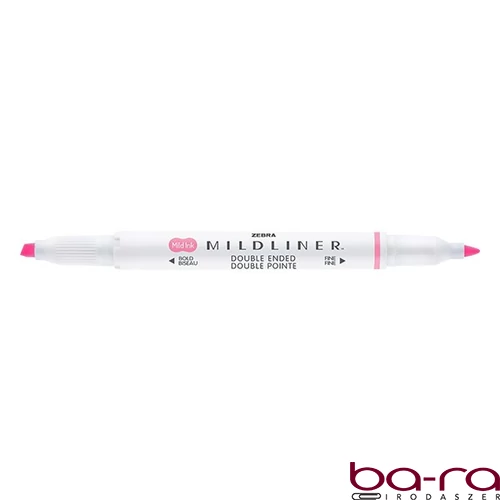 Szövegkiemelő kétvégű ZEBRA Mildliner fluorescent 1,4-4,0 mm rózsaszín