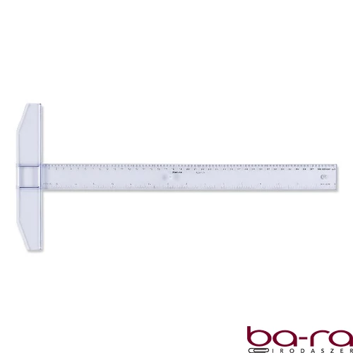 T-Vonalzó ARISTO fix fejjel 40 cm víztiszta