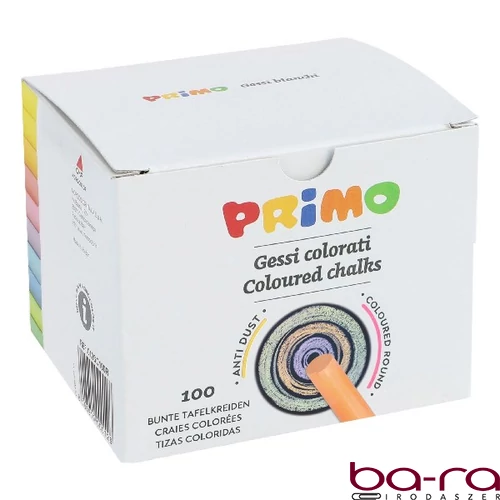 Táblakréta PRIMO színes kerek 100 darabos