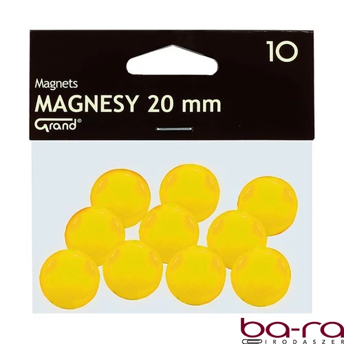 Táblamágnes GRAND 20mm sárga