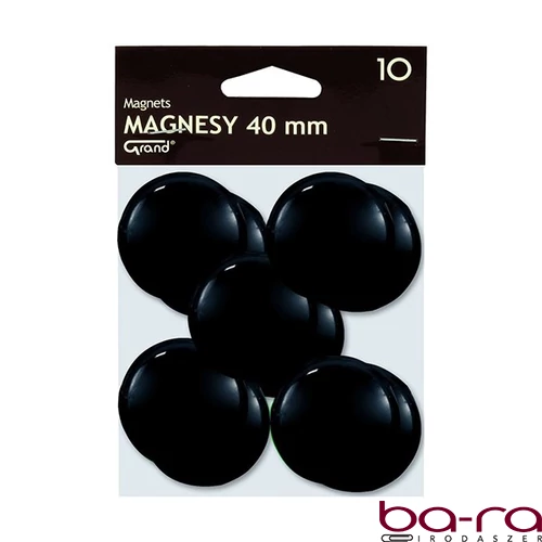 Táblamágnes GRAND 40 mm fekete