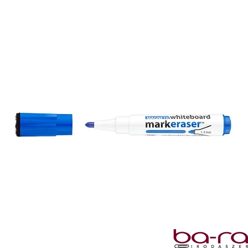 Táblamarker ICO Markeraser mágneses kupakkal törlővel kék 1-3mm