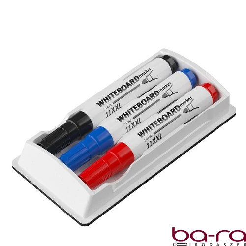 Táblatörlő ICO fehér+3db 11 XXL tábla marker