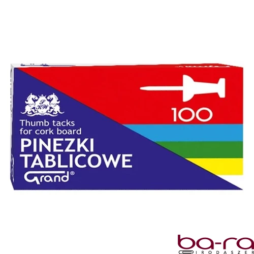 Táblatű GRAND papír dobozban színes 100 darabos