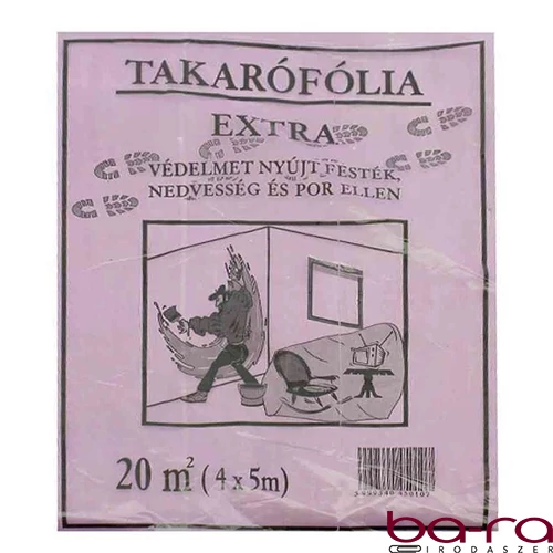 Takarófólia lépésálló extra 4x5 m 20nm
