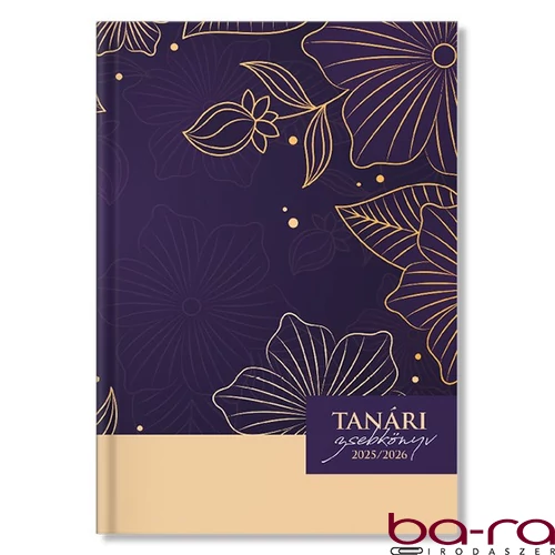 Tanári zsebkönyv PD CALENDAR papírborító A/5 Bloom 2025-2026