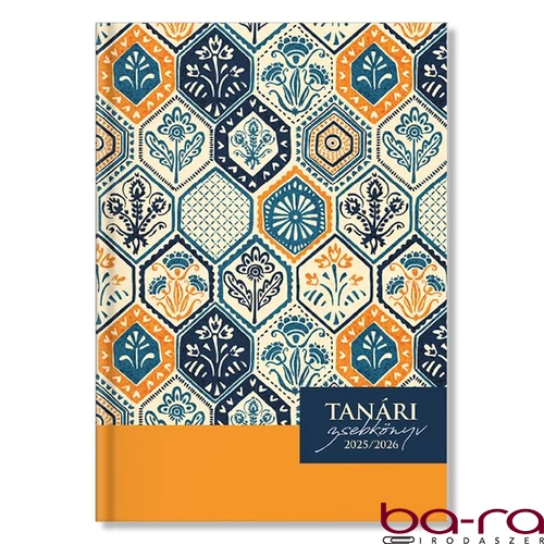 Tanári zsebkönyv PD CALENDAR papírborító A/5 Morocco 2025-2026