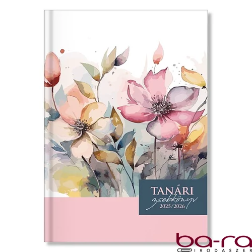 Tanári zsebkönyv PD CALENDAR papírborító A/5 Rose 2025-2026