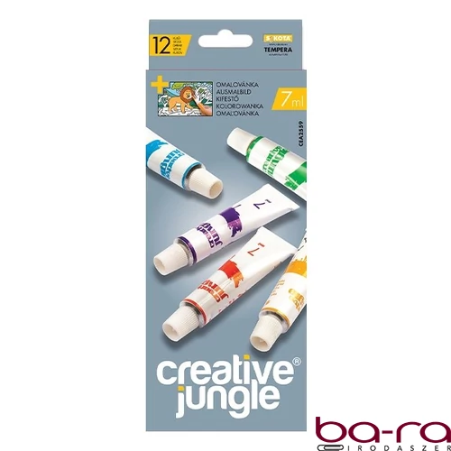 Tempera CREATIVE JUNGLE 7ml 12 szín/készlet