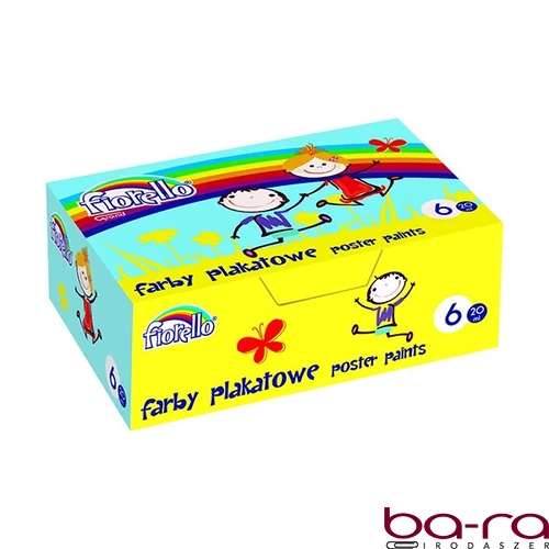 Tempera FIORELLO tégelyes 20ml 6 darabos