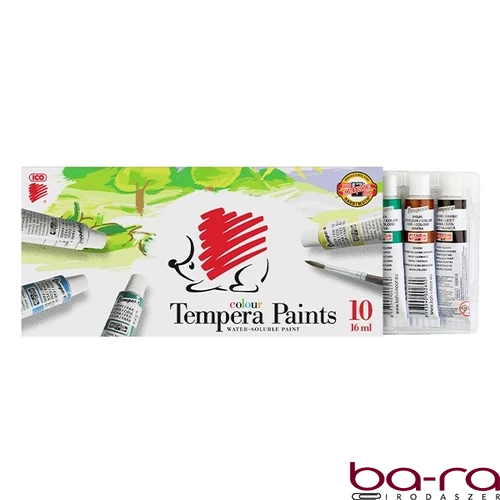 Tempera ICO Süni 10 darabos 16 ml