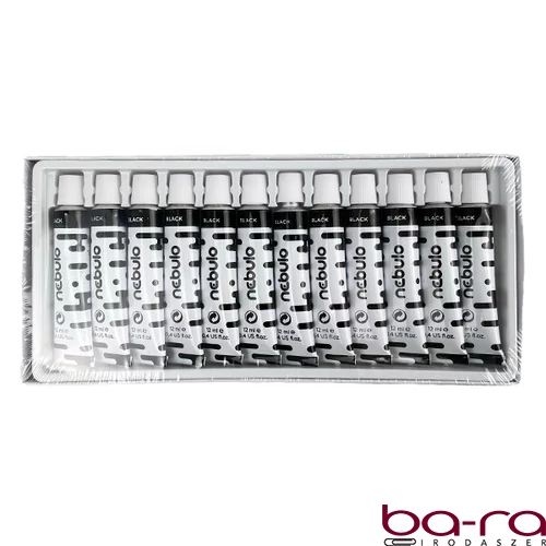 Tempera NEBULO fekete 12 ml 12 darabos