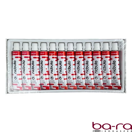 Tempera NEBULO piros 12 ml 12 darabos