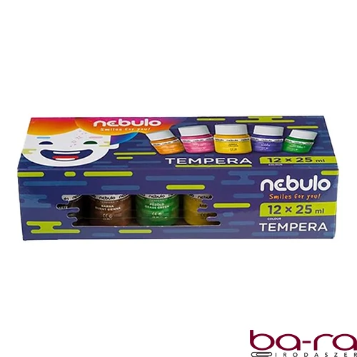 Tempera NEBULO tégelyes 12 darabos 25 ml