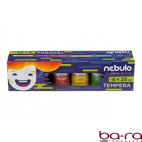 Tempera NEBULO tégelyes 6 darabos 25 ml