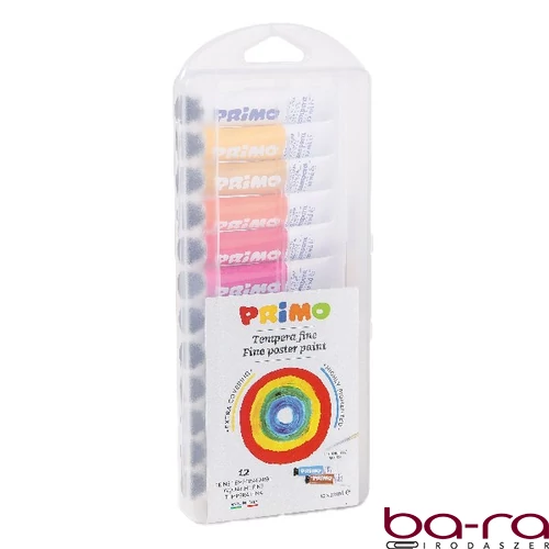 Tempera PRIMO 12 ml 12 szín/készlet